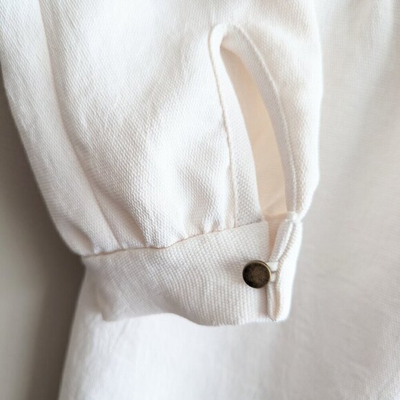 Aritzia White Long Sleeve Romper - Picture 10 of 12
